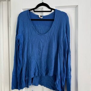 We The Free Vibrant Blue Long Sleeve Top